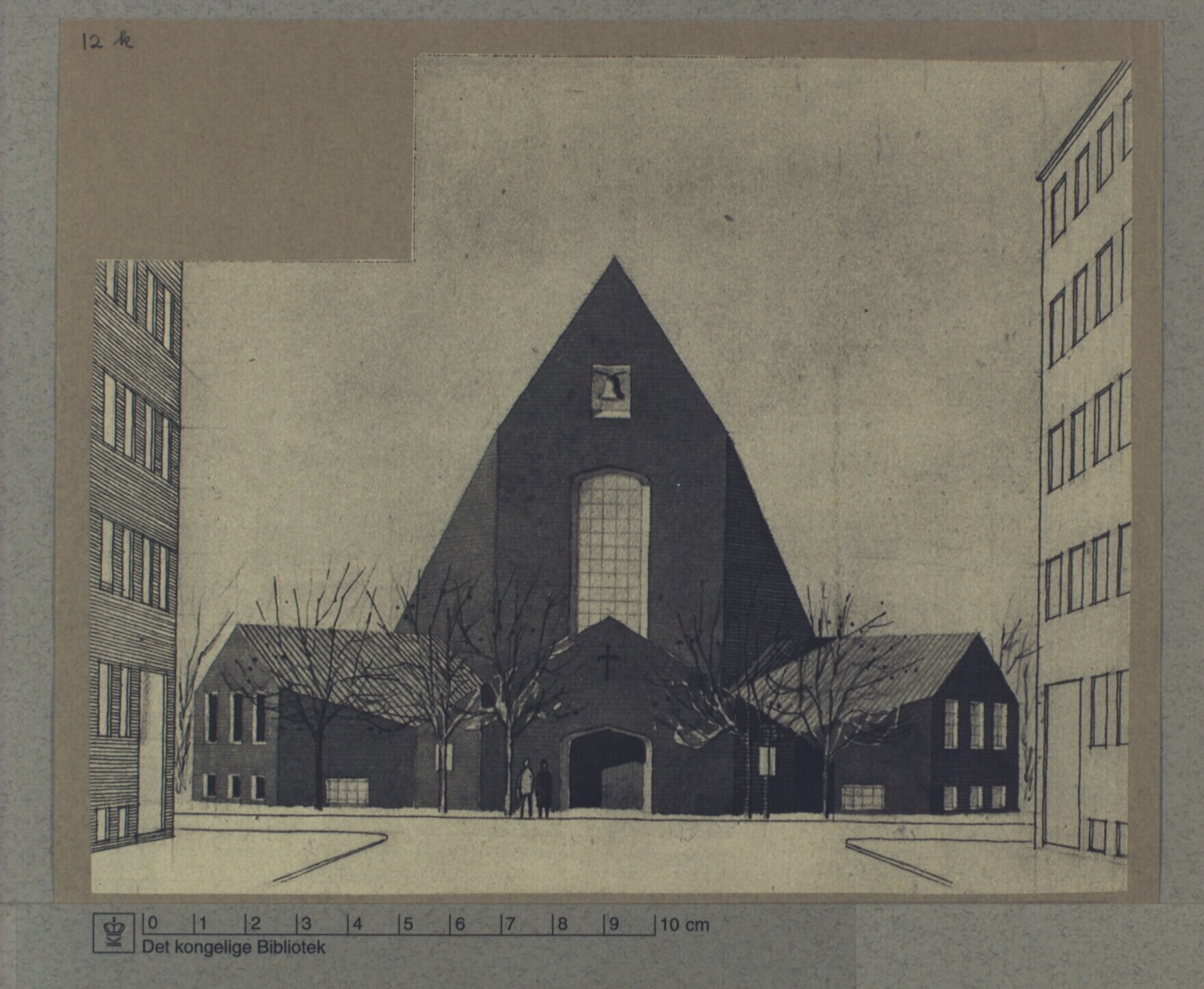 Hyltebjerg Kirke projektet set fra Bogholder Allé